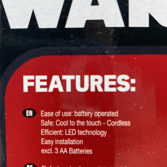 Star Wars Kylo Ren 3D Deco Light LED Bulbs Wall Decor - Picture 7 of 14